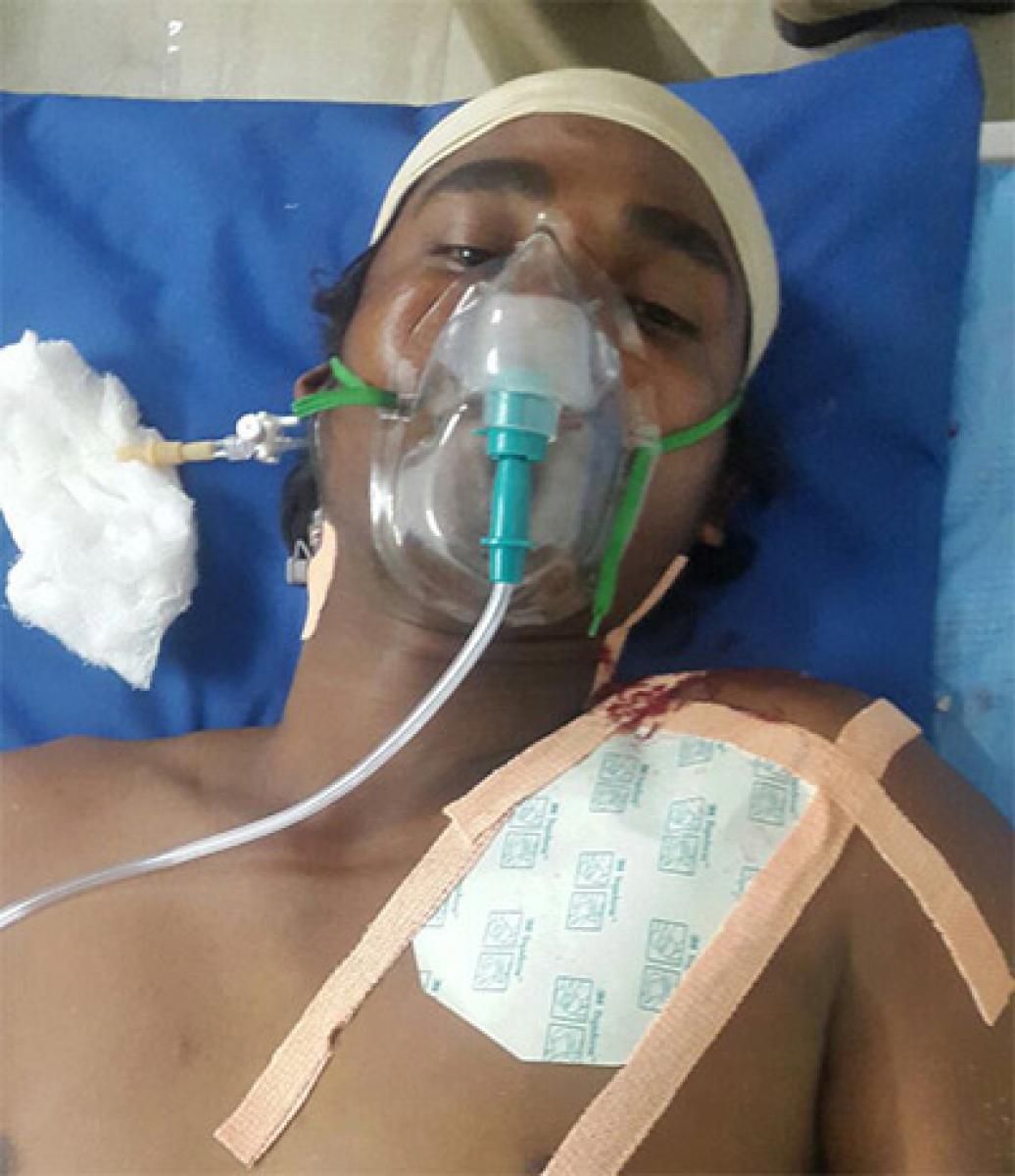 The L&T Metro Rail worker who was injured in the firing.